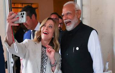 Narendra Modi Selfie: জি৭ বৈঠক থেকে বিদায় নেওয়ার আগে ইতালির প্রধানমন্ত্রীর সঙ্গে সেলফি মোদীর