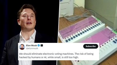 Elon Musk on EVM: ইভিএম হ্যাক হওয়ার সম্ভাবনা থাকে, ভোটিং মেশিন খারিজের দাবি ইলন মাস্কের
