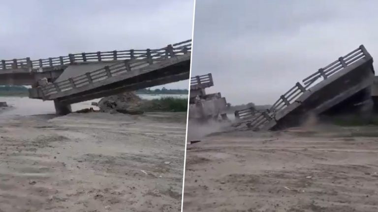 Bihar Bridge Collapsed: বালির বাঁধের মত ভেঙে পড়ল এক বছরের পুরনো সেতু, তলিয়ে গেল নদীতে, রইল ভিডিয়ো