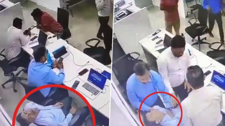 Video: চেয়ারে বসে কাজ করতে করতেই অফিসে মৃত্যুর কোলে ঢলে পড়লেন, দেখুন শিউরে ওঠা ভিডিয়ো