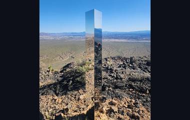 Mystery Monolith in Nevada: লাস ভেগাসের মরুভূমিতে রহস্যময় 'মনোলিথ', ছবি শেয়ার করল পুলিশ