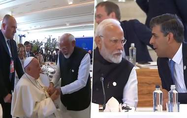 G7 Summit: আউটরিচ সেশনে পোপের সঙ্গে সাক্ষাতের পর ফের সুনকের সঙ্গে আলোচনায় মগ্ন মোদী, দেখুন