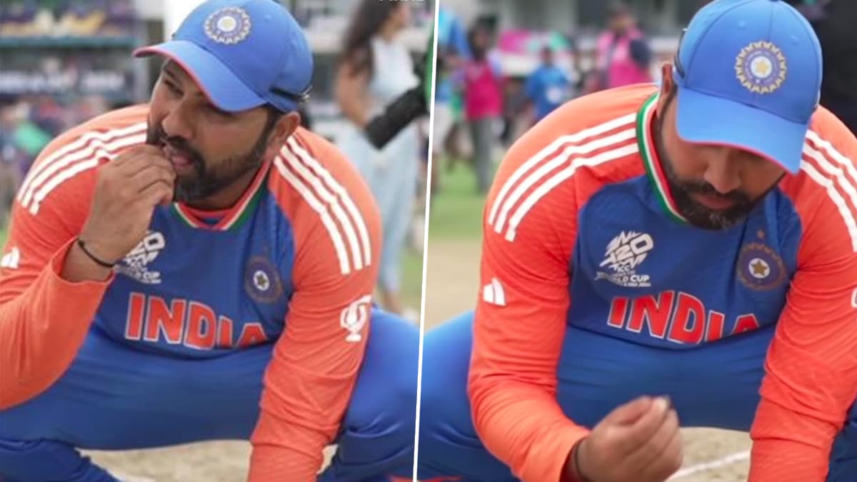 Rohit Sharma Eats Grass: টি-টোয়েন্টি বিশ্বকাপ জয়ের পর বার্বাডোজের ঘাস খাচ্ছেন রোহিত শর্মা, দেখুন ভাইরাল ভিডিও