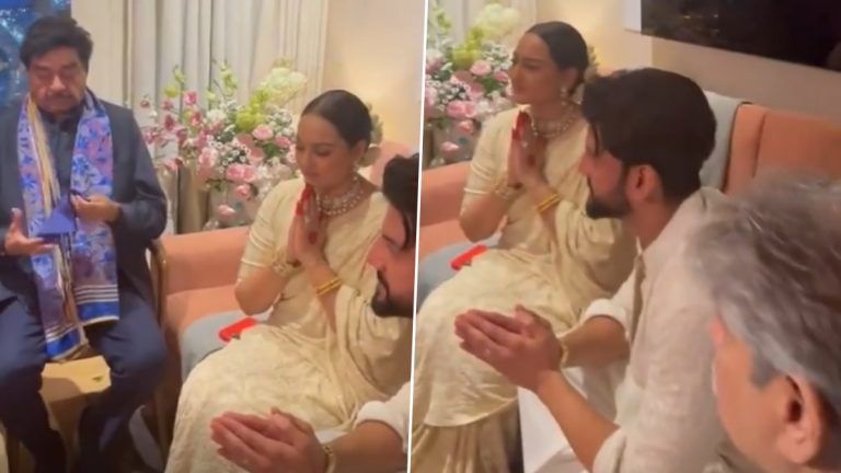 Sonakshi Sinha - Zaheer Iqbal Wedding Video: সোনাক্ষী, জাহিরের সামনে বসে মন্ত্রোচ্চারণ শত্রুঘ্ন, পুনম সিনহার, দেখুন ভিডিয়ো