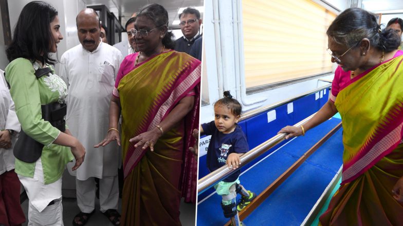Droupadi Murmu: জন্মদিনে পুজো সেরে, বিশেষভাবে সক্ষম শিশুদের সঙ্গে দিন কাটালেন রাষ্ট্রপতি দ্রৌপদী মুর্মু, দেখুন ছবি