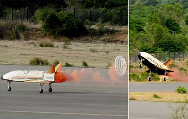 ISRO: তৃতীয় পরীক্ষায় সফল ইসরো, রবি সকালে সফল অবতরণ মহাকাশযান &lsquo;পুষ্পক&rsquo;-এর