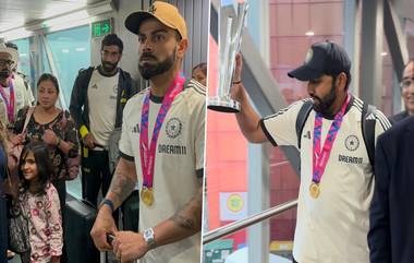 Team India Return Update: অপেক্ষার অবসান! অবশেষে বিশ্বকাপ নিয়ে দেশে ফিরল ভারতীয় দল, দেখুন ভিডিয়ো