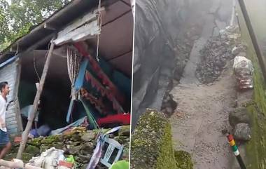 Landslide In Kurseong: পাহাড়ে অবিরাম বৃষ্টি, ভূমিধসের জেরে কার্শিয়াং-এ ভেঙে পড়ল বাড়ি, দেখুন ভিডিয়ো